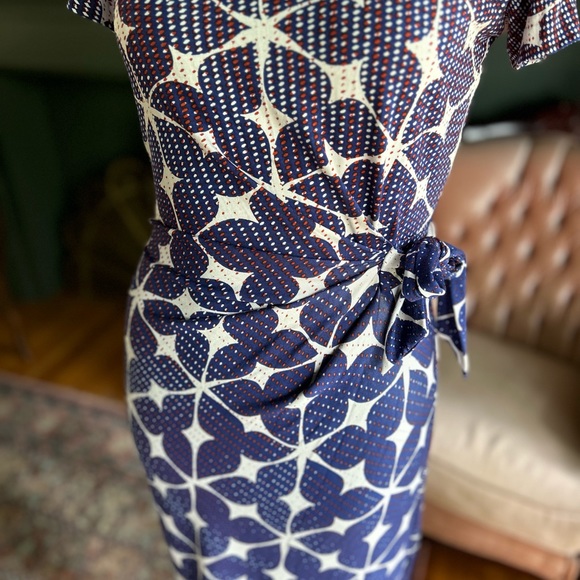 Diane Von Furstenburg Silk Wrap-Style Dress - Picture 3 of 12